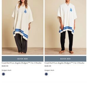 CozyChic Los Angeles Dodgers Poncho